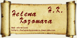 Helena Kozomara vizit kartica